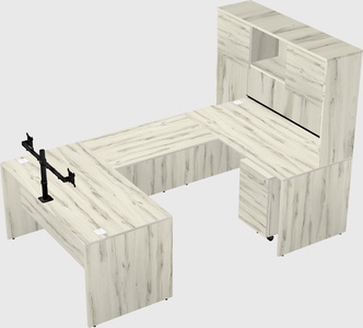U-shaped desk