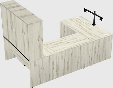 U-shaped desk