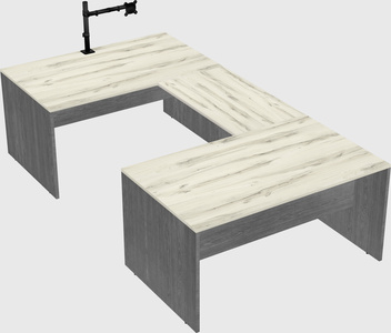 U-shaped desk