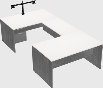 U-shaped desk