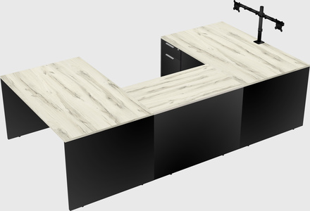 U-shaped desk