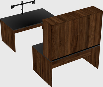 U-shaped desk