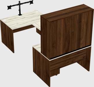 U-shaped desk