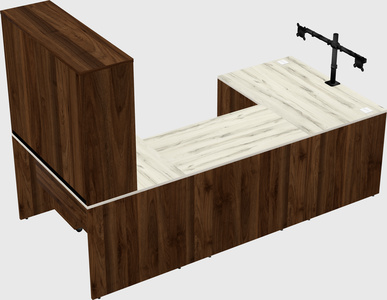U-shaped desk