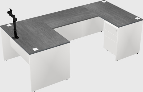 U-shaped desk