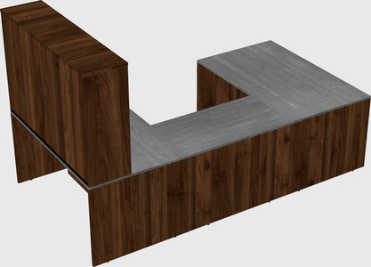 U-shaped desk