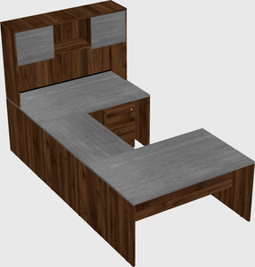 U-shaped desk