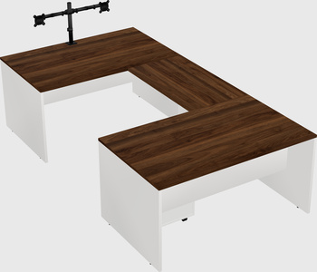 U-shaped desk