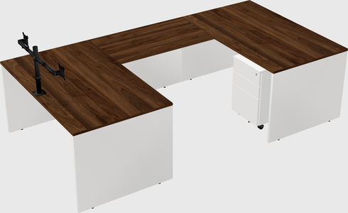 U-shaped desk