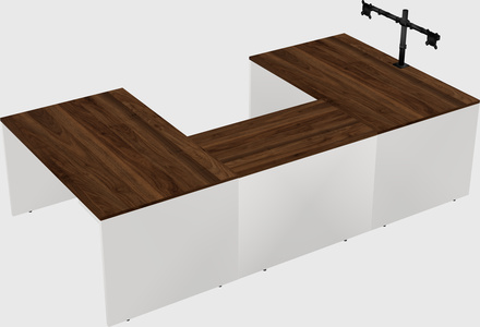 U-shaped desk