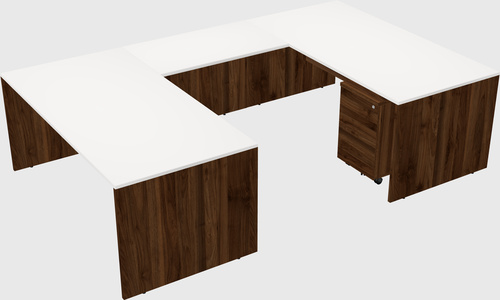 U-shaped desk