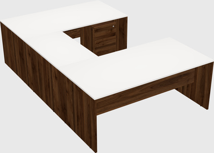 U-shaped desk