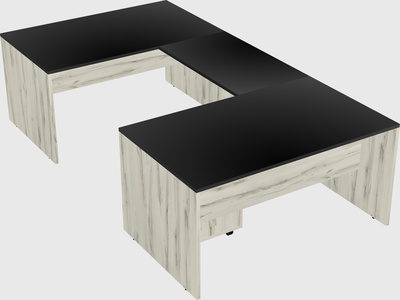 U-shaped desk