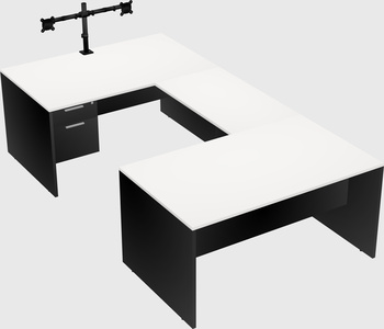 U-shaped desk