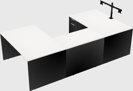U-shaped desk
