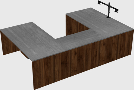 U-shaped desk