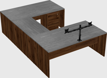 U-shaped desk