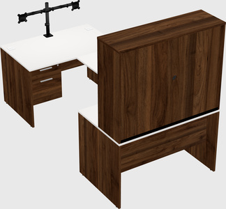 U-shaped desk