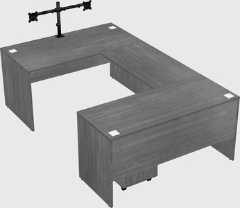 U-shaped desk