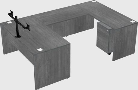 U-shaped desk