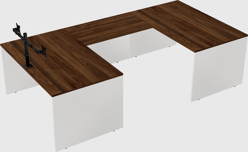 U-shaped desk