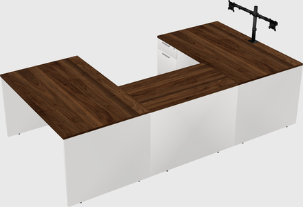 U-shaped desk