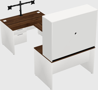 U-shaped desk