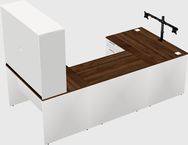 U-shaped desk