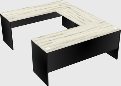 U-shaped desk