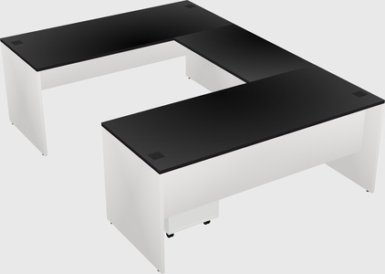 U-shaped desk
