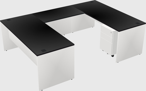 U-shaped desk