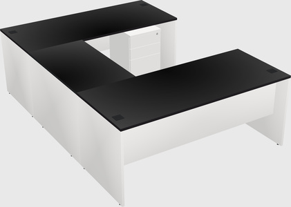 U-shaped desk