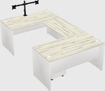 U-shaped desk