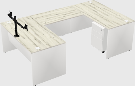 U-shaped desk