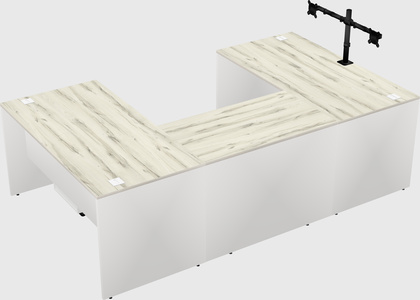 U-shaped desk