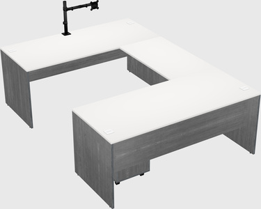 U-shaped desk
