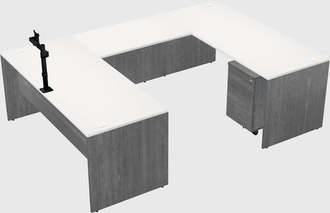 U-shaped desk
