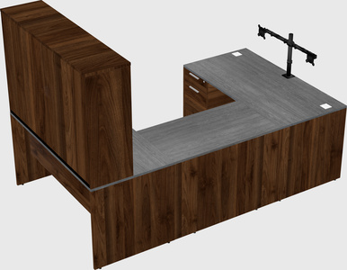 U-shaped desk