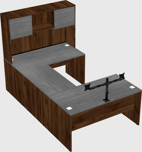 U-shaped desk