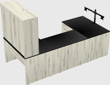 U-shaped desk
