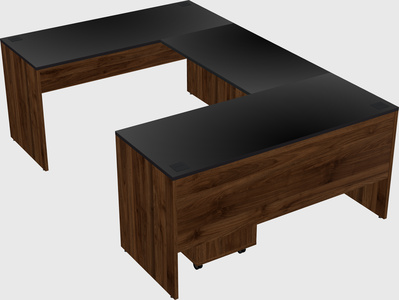 U-shaped desk