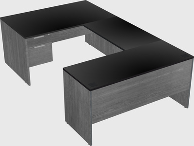 U-shaped desk