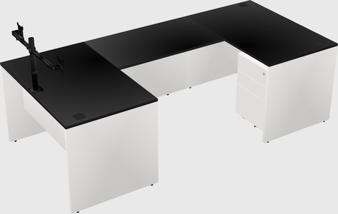 U-shaped desk