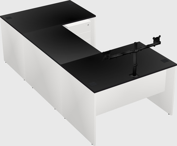 U-shaped desk