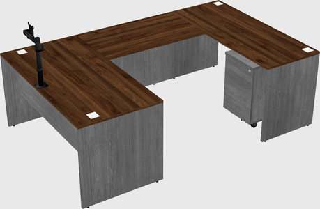 U-shaped desk