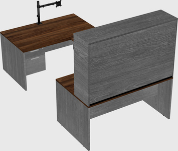 U-shaped desk
