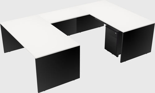 U-shaped desk
