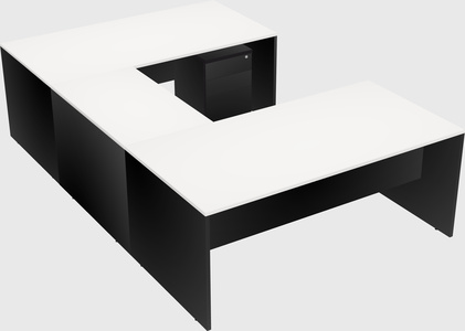 U-shaped desk