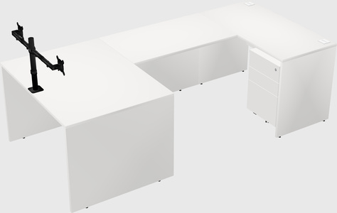 U-shaped desk