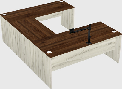 U-shaped desk